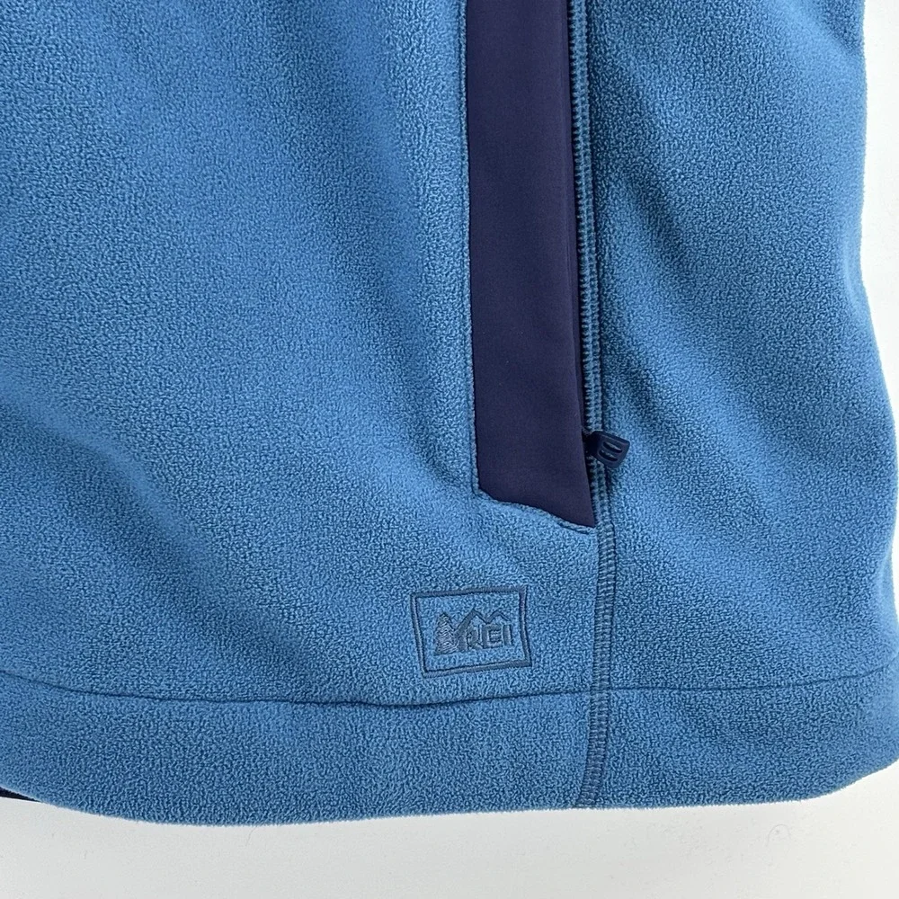 REI‎ Vest Men's XXL Blue Full Zip Outdoor Lightweight Fleece Casual 2XL